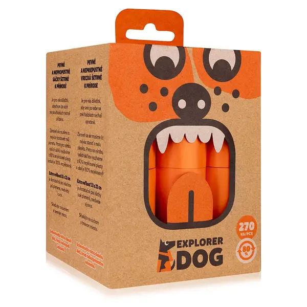 E×PLORER DOG Vrecká recyklované na psie e×krementy