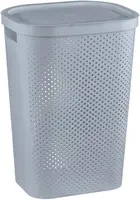 Koš na prádlo Curver Infinity Dots 60L šedý