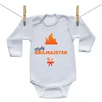 Boodyy Body s dlhým rukávom Malý grilmajster 80 (9-12 mesiacov)