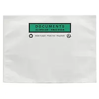 Papírový obal na doprovodnou dokumentaci, 228x165 mm, DOCUMENTS ENCLOSED, 250ks | RAJA