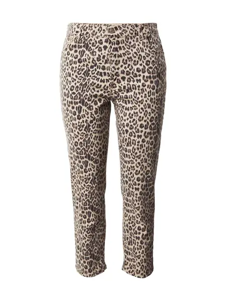 ONLY Carmakoma Džínsy  krémová / hnedá / čierna