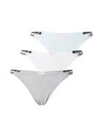 Juicy Couture Tangá  pastelovo modrá / sivá / čierna / biela