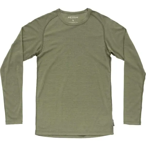 Devold LAUPAREN MERINO 190 Pánské funkční triko, khaki, velikost