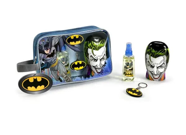 Lorenay Batman dárkový set toaletní voda, přívěsek a sprchový gel 3 ks