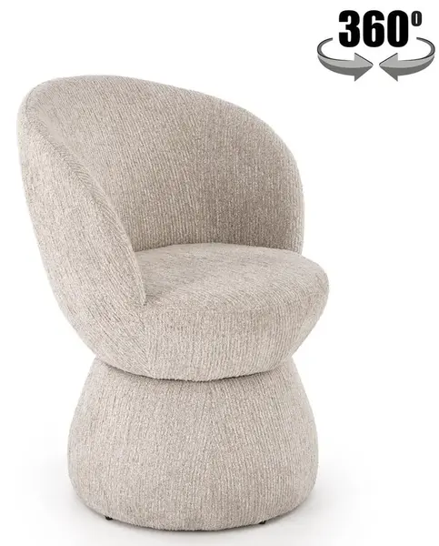 HALMAR Otočná jídelní židle K581 béžová