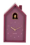 Budík Karlsson Modern Cuckoo 20 cm fialová barva