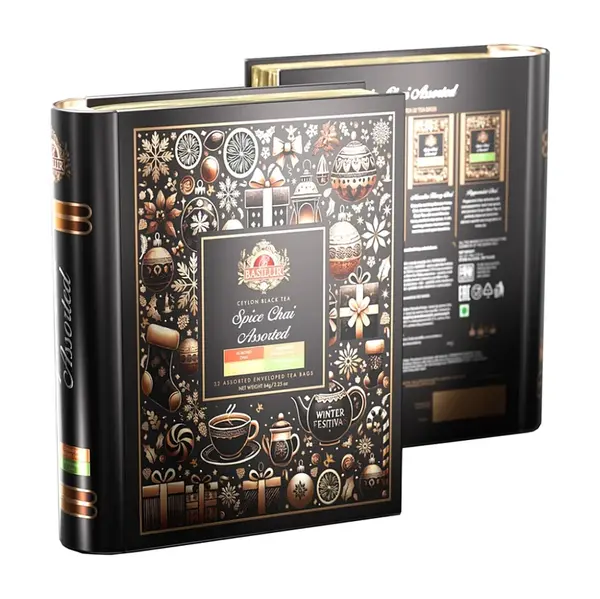 BASILUR Vánoční kořeněná kolekce kniha 32 sáčků