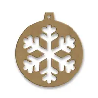 Dřevěný výřez Aladine Gomille - Baňka s vločkou