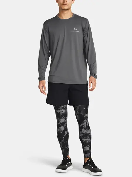 Under Armour Legíny UA HG IsoChill Prtd Leggings-BLK - Pánské