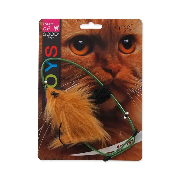MAGIC CAT Hračka myška závěsná na dveře plyš mix