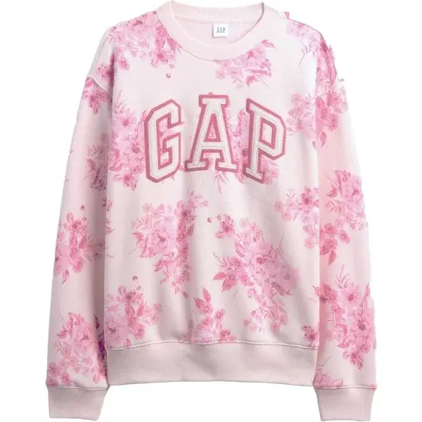 GAP HERITAGE CREW Dámska mikina, biela, veľkosť