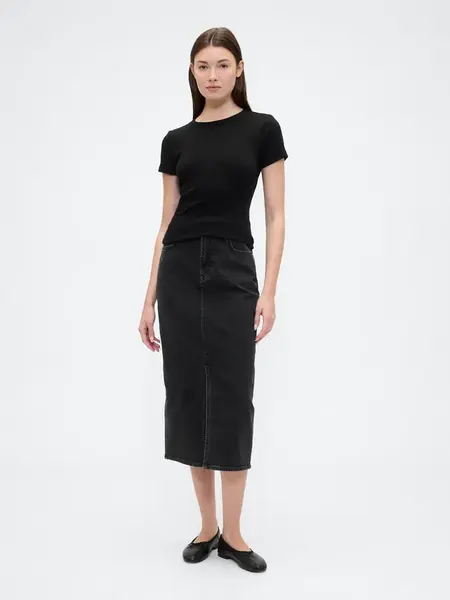 GAP Denim Sheathed Midi Skirt - Ladies