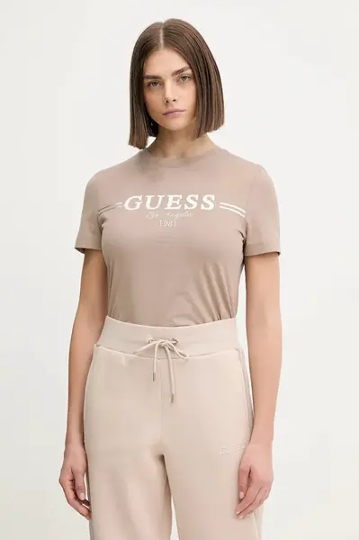 Bavlněné tričko Guess BIBIA