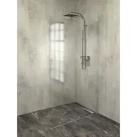 ARCHITEX LINE sada na uchytenie skla, podlaha-stena, max. š. 1200 mm, leštený hliník Polysan AL2112