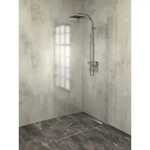 ARCHITEX LINE sada na uchytenie skla, podlaha-stena, max. š. 1200 mm, leštený hliník Polysan AL2112