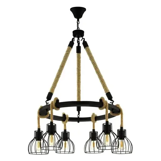 Závesné osvetlenie Eglo RAMPSIDE čierna 43194