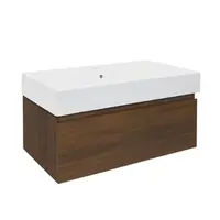 Kúpeľňová skrinka s umývadlom SAT B-Way 80x30x45 cm matný orech BWAY80NUTU2