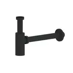 Umývadlový sifón SAT Project 5/4 DN32 čierna mat plast SATSIFMPLB