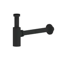 Umývadlový sifón SAT Project 5/4 DN32 čierna mat plast SATSIFMPLB