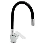 Drezová batéria Novaservis Metalia 54 s otočným ramienkom čierna / chróm 54014F,0C