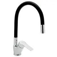 Novaservis Metalia 54 drezová batéria s otočným ramienkom čierna / chróm 54014f,0c 54014F.0C