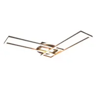 Reality Twister led stropné osvetlenie nikel r67183107 RER67183107