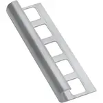 Lišta ukončovací "oblá" Havos kartáčovaný, nerez, dĺžka 250 cm, výška hrany 10 mm, NRZOK10250