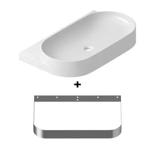 Ravak Yard konzola s umývadlom 80,5x50 cm nerez X000001687