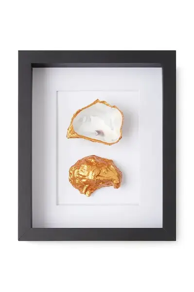 Nástenná dekorácia v ráme Maria el Mar Double Oyster 27 x 22 cm