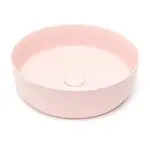 Umývadlo na dosku SAT Infinitio 39x39 cm ružová mat bez otvoru pre batériu SATINF3939PM