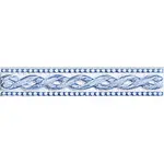 Listela Fineza Ricordi bleu 4x20 cm lesk RICLIFIB