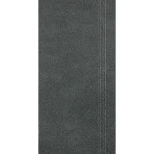 Schodovka Rako Extra čierna 30x60 cm reliéfna DCPSR725.1