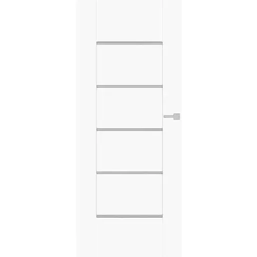 Interiérové dvere Naturel AURA pravé 90 cm biela matná AURABM90P