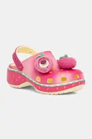 Pantofle Crocs Classic Lotso Platform Clog dámské, růžová barva, na platformě, 212240