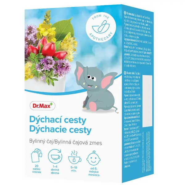 Dr. Max Dýchací cesty dětský bylinný čaj 20x1,5 g