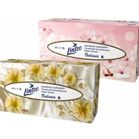 Linteo Papírové kapesníky s balzámem 3vrstvé box 90 ks