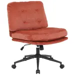 MID.YOU OTOČNÁ ŽIDLE, mikrovlákno, červená