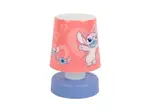 LED dětská noční lampička LILO & STITCH 11 cm růžová
