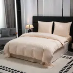 Hotelové obliečky z mikrovlákna JASMINE šampanská - prúžok 2 cm Rozmer obliečky: 70 x 90 cm | 140 x 220 cm