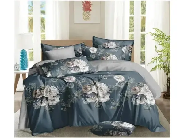 Bavlnené obliečky BEAUTIFUL GARDEN modrosivé Rozmer obliečky: 70 x 90 cm | 140 x 200 cm