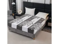 Plachta mikroplyš TIRSO 90x200 cm sivo-biela