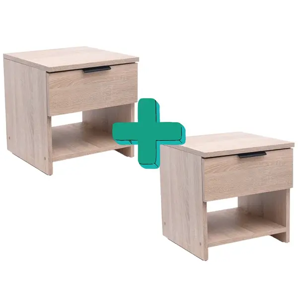 Nočné stolíky HAVANA (2 ks), dub sonoma