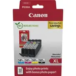 Canon PG-585XL/CL-586XL 6204C005 černá/barevná (black/color) sada originální cartridge + fotopapír GP-501