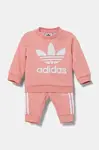 Kojenecká tepláková souprava adidas Originals oranžová barva, JC6508
