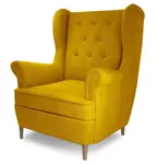 Čalouněné křeslo aros - žlutá