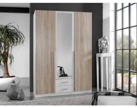 Šatní skříň Skate, dub sonoma/bílá