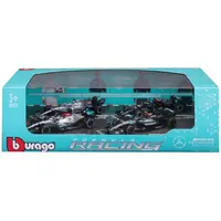 Bburago 1:43 RACE Formula F1 4PAC Mercedes-AMG F1 W15 (2024) #44 L.Hamilton #63 G.Russell