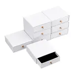 8Pcs Square Paper Drawer Jewelry Set Box