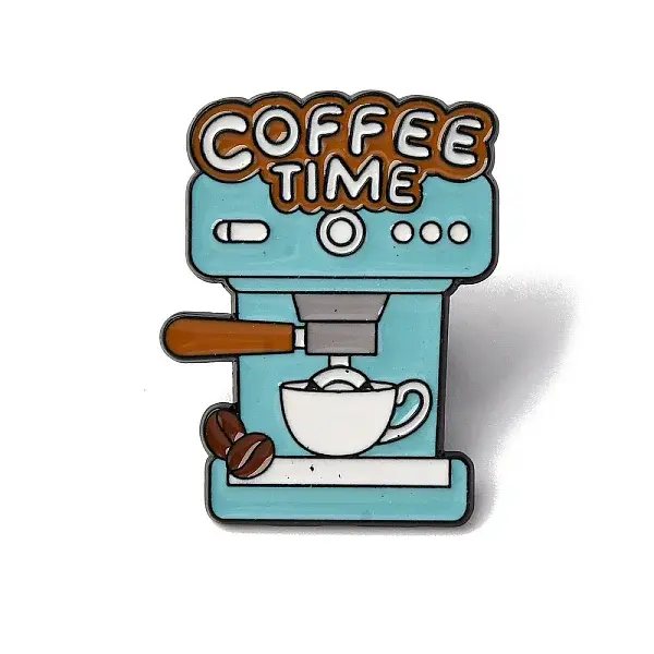 Coffee Themed Enamel Pin