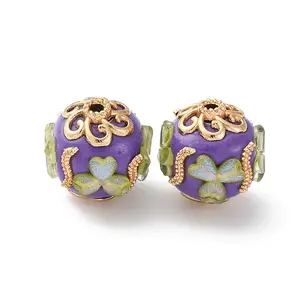 Handmade Resin Indonesia Round Beads